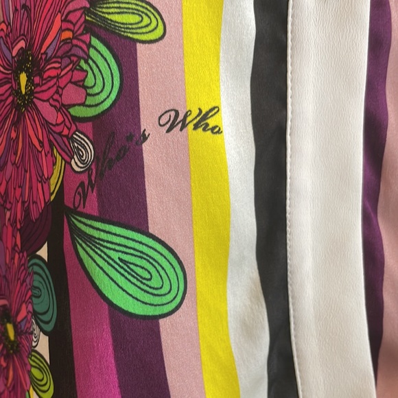 Who’s Who 100% Italian Silk Floral Blouse - Picture 2 of 7